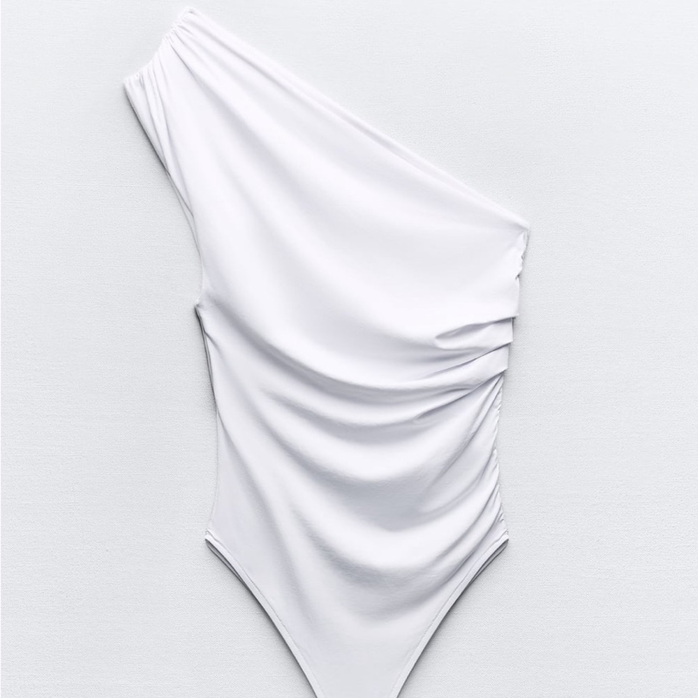 NWT Zara shaping asymmetric bodysuit